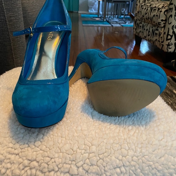 Mary Janes blue suede - Picture 4 of 4